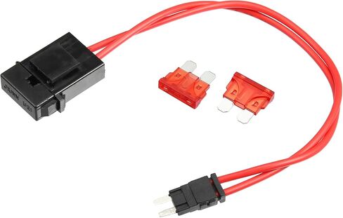 X AUTOHAUX 32 فولت محول فيوز صغير طقم فيوز الحنفية مع 2 قطعة 25A شفرة نمط فيوز للسيارات والقوارب in Kuwait