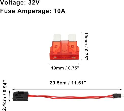 X AUTOHAUX 32 فولت محول فيوز صغير طقم فيوز الحنفية مع 2 قطعة 25A شفرة نمط فيوز للسيارات والقوارب in Kuwait