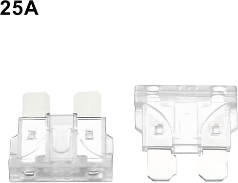 X AUTOHAUX 32 فولت محول فيوز صغير طقم فيوز الحنفية مع 2 قطعة 25A شفرة نمط فيوز للسيارات والقوارب in Kuwait