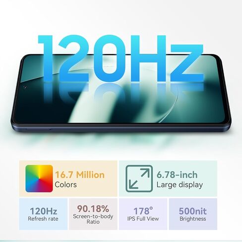 هواتف Blackview Shark 8 غير مقفلة بنظام Android، هواتف 16 جيجابايت + 128 جيجابايت / SD 2 تيرابايت غير مقفلة، Helio G99، هواتف ذكية تعمل بنظام Android 13، 120 هرتز 6.78 بوصة FHD +، شحن سريع 5000 مللي أمبير + 33 وات، كاميرا 64 ميجابكسل، NFC، هواتف محمولة 4G in Kuwait