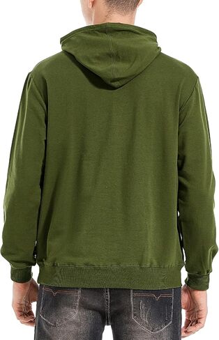 IJARL Men's Lightweight Pullover Hoodie Cotton Casual Hooded Sweatshirt Long Sleeve Fashion Drawstring with Pockets in Saudi Arabia