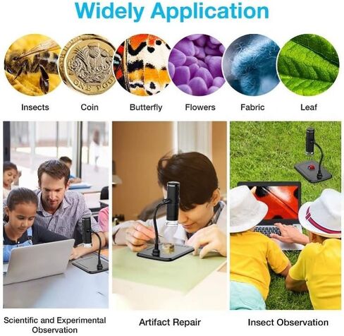 Wireless Digital Microscope, Electronic Microscope, 1000X Zoom HD, 1080P in Saudi Arabia