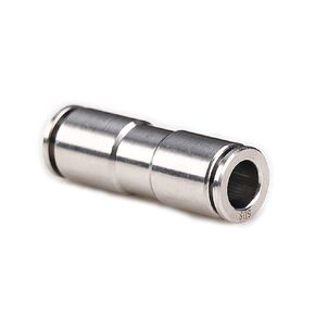 Beduan Push to Connect Fitting, 1/2" Tube OD 304 Stainless Steel Straight Quick Adapter Union Splicer Joiner Mender (Pack of 2)