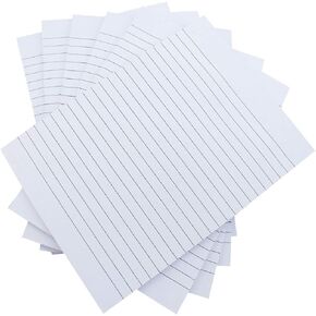 Large Sticky Notes White Color 6x8 inches 6 Pads 50 Sheets per Pad Lined Self-Stick Note Pads for Office and School Individually Wrapped Gift Set