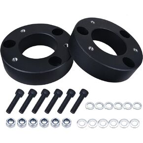 BDFHYK Front Leveling Kit for F150 2.5", 2.5in Front Strut Spacers Compatible with 2004-2021 F150 4WD/2WD, 6061 T6 Aluminum Billet Suspension Kit