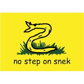 No Step on Snek Decal (5 Inch - Best for Cars and Laptops)