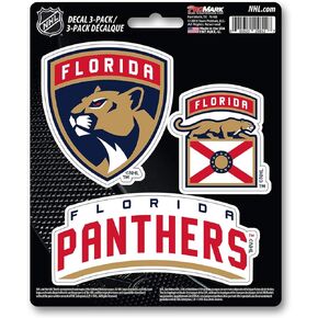 FANMATS NHL - Florida Panthers 3 Piece Decal Set, Red