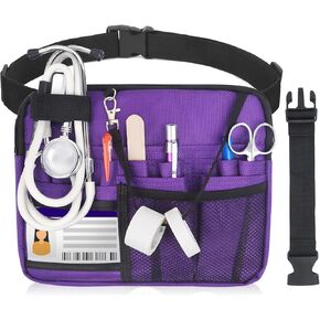 Nurse Fanny Pack, Portable Nursing fanny pack for Medical Gear, Multi-compartment Nurse Pouch with Extension Strap (Black) in Saudi Arabia