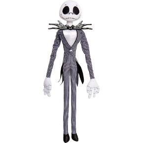 Just Play Disney Tim Burton's Nightmare Before Christmas 16-Inch Tall Jack Skellington Plush, Officially Licensed Kids Toys for Ages 3 Up