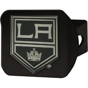 FANMATS 21006 غطاء ربط معدني أسود من Los Angeles Kings مع شعار معدني من الكروم ثلاثي الأبعاد