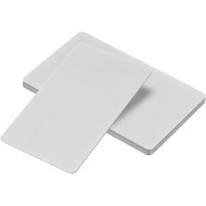 PATIKIL 0.8mm Metal Business Cards, 6 Pack Blank Name Card Laser Engraving Anodized Aluminum for DIY Gift Cards, Black