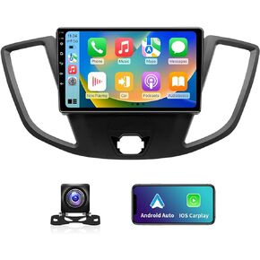 راديو ستيريو للسيارة 4 جيجابايت + 32 جيجابايت Android13 مطور لراديو Ford Transit Tourneo Custom 2013-2019، شاشة لمس IPS عالية الدقة 9.2 بوصة مع CarPlay اللاسلكي وAndroid Auto 5.0 Bluetooth FM RDS GPS in Kuwait