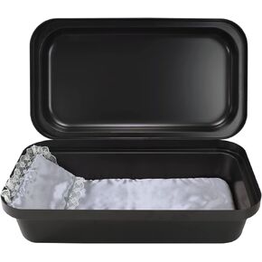 Classical Series Pet Casket | Ultra Strong and Safe Pet Burial Box for Dogs, Cats, and Animals | Loving Pet Memorial | Safe and Durable | Ideal Pet Loss Gift | Medium Container - White/Pink