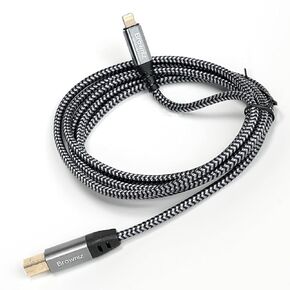 Browniz Lightning to MIDI Cable USB OTG Type B Cable for Select iPhone, iPad Models for Midi Controller, Electronic Music Instrument, Midi Keyboard, Recording Audio Interface, USB Microphone 6FT