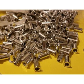 (Pack of 100) 6-32 Aluminum Flange Nutserts Rivet Nut Rivnut Nutsert SAE Standard