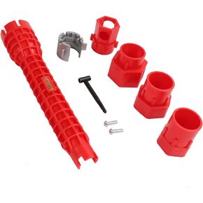 Faucet and Sink Installer Tool（14 in 1） Multifunctional Sink Wrench Faucet and Sink Angle Valve Sink Installer Multi-Purpose Wrench Plumbing Tool For Toilet Bowl/Sink/Kitchen