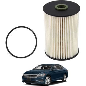 Fuel Filter Kit Compatible with 2003-2020 VW Beetle Golf Jetta Passat Caddy Tou-ran 1.6 1.9 2.0 TDI Audi A3 1.9 2.0 TDI Replaces PU936/1X 1K0127177B 1K0127434B 1K0127400K