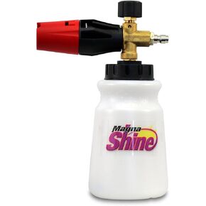 Snow Foam Spray Cannon by Hi-Tech, Thick Car Foam Blaster for Gas or Electric Pressure Washer, Adjustable Snow Foam Lance, 1/4" Quick Connector and 1 L Bottle