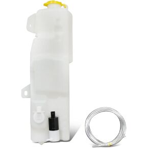 DNA Motoring OEM-WT-CH1288196 Factory Style Windshield Washer Fluid Reservoir w/Pump Cap & Sensor Compatible with 2003-2005 Ram 1500-3500