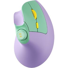 seenda Ergonomic Mouse Rechargeable, Vertical Wireless Mouse with Volume knob, Quiet clicks, 3 Device Connection (Bluetooth or USB), Optical Mice for Windows, PC and Mac- Rose