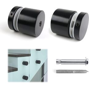 Muzata 2Pack Glass Standoff Screws 1 7/8 inch Heavy Duty Stainless Steel Glass Pin for Glass Railing Side Mount, GA06 SL4
