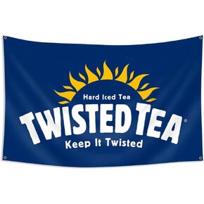 Tapestry for Twisted Tea Flag Hanging Banner 3 * 5 Feet Sign for Bar Parties Decoration Yard Decor in Kuwait