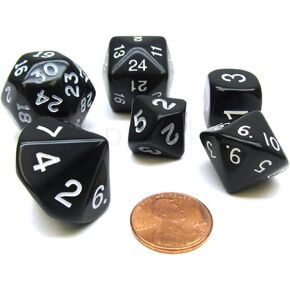 Koplow Games Black Special Who Knew 6 Dice Set