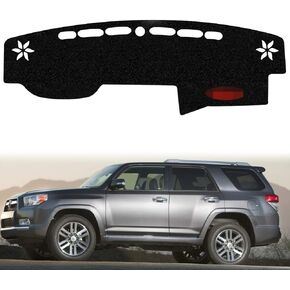 Custom Fit Dashboard Black Center Console Cover Dash Mat Protector Sunshield Cover Pad Carpet for Toyota 4runner 4 Runner Accessories 2015 2016 2017 2018 2019
