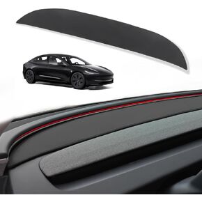 BestEvMod for Tesla Refreshed Model 3 Highland Dashboard Cover Mat Accessories, Dash Pad Dash Mat Cover Sunshade No Glare Compatible with 2024 Refreshed Tesla Model 3 Highland Accessories (Flannel)