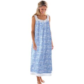 BLUEMING Nightgowns for Women Lace Square Neck Ruffle Sleepwear Puff Sleeve Victorian Dress