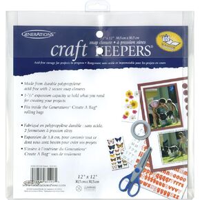 Generations Craft Keepers Snap Closure Envelope Assorted Colors 12 inch x 12 inch 85590 (10-Pack)