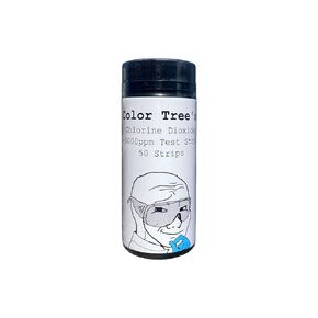 Color Tree's 3000ppm Chlorine Dioxide Test Strips - 50 Strips - 0-3000ppm Range - DIY CDS