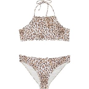 O'NEILL Girl's Leo Ruffle Edge High Neck Set (Little Kids/Big Kids)
