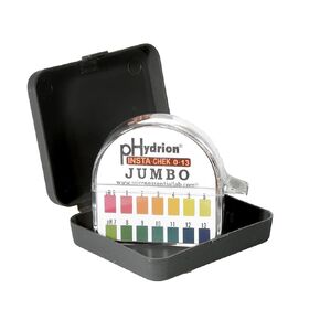 HJ613 Plastic Hydrion Insta-Check pH Test Paper Dispenser, 0 - 13 pH, Single Roll Jumbo