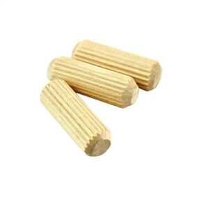 Pinehurst Crafts 3/8 Inch x 1 Inch Fluted Wood Dowel Pins, Great for Furniture, Cabinetry and Crafts Projects, Pack of 200 (Pin_.375x1inch_200pk)