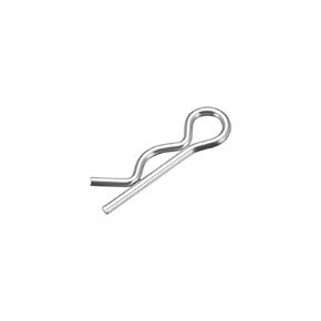 uxcell Clip Pins 3.5mm Wire Carbon Steel 75mm Length Trailer R Shaped Spring Cotter Tractor Mower Fastener Hardware Silver Tone 50pcs