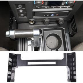 Shifter Storage Box Fit for Hummer H2 2001-2007, Aluminum Alloy Gear Shift Console Side Tray Organizer Multifunctional Storage Accessories(Hollow Model)