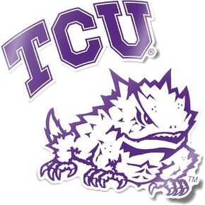 Desert Cactus Texas Christian University TCU Horned Frogs Sticker Vinyl Decal Laptop Water Bottle Car Scrapbook (4 Inch Set V1)
