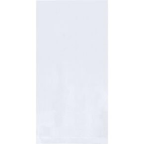 6" x 9", 1 Mil (1000/Case) Flat Open Clear Plastic Poly Bags