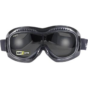 Pacific Coast Airfoil Padded 'Fit Over Glasses' Riding Goggles (Black Frame/Grey Photochromatic)