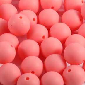 70Pcs Silicone Beads, 15mm Silicone Beads for Keychain Making Silicone Beads for Bracelet Making Necklace Making and Bulk Round Silicone Beads for Pens(Dark Purple)