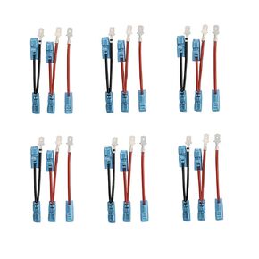 QUNQI Star 5 Pin Rocker Switch مجموعة أسلاك توصيل مع محطة ذكر وأنثى (لمدة 5 دبابيس - 6 مجموعات)