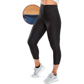 Sweat Shaper Cinch Leggings, High-Waist Compression Slimming Cinch Sauna Leggings, Tummy Control, Body Sculpting Yoga Pants