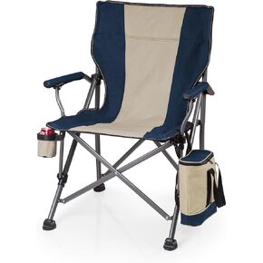 PICNIC TIME Camping Cooler, Heavy Duty Beach, Outdoor Folding Chair, One Size, Black, XX-Large-500 lb Weight Capacity