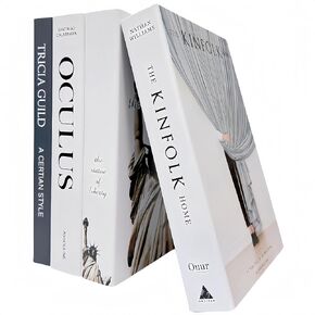 كتب زخرفية | ادياكتسيل 4 كتب ديكور لطاولة القهوة | كتب فو للديكور | كتب وهمية لرف الكتب | مجموعة كتب زخرفية عصرية ذات غلاف فني للعرض المنزلي in Kuwait