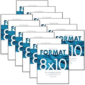 MCS Format Picture Frames, Black, 8 x 10, 12-Pack