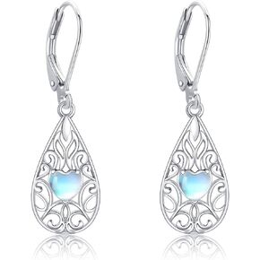 Hoop Earrings Sterling Silver Sword/Ray/dragon Dangle Drop Earrings Jewelry Gift for Men Women (Filigree)
