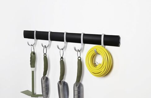 Stor-All Rack Wall Mount with Hooks, Made of Steel, Folding, Hang Rope, Garden Shovels, Electrical Cords.… (Bike & J-Hook Kit) in Saudi Arabia
