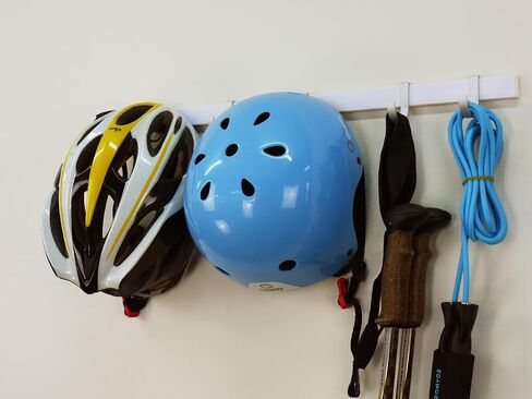Stor-All Rack Wall Mount with Hooks, Made of Steel, Folding, Hang Rope, Garden Shovels, Electrical Cords.… (Bike & J-Hook Kit) in Saudi Arabia