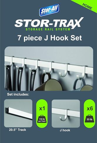 Stor-All Rack Wall Mount with Hooks, Made of Steel, Folding, Hang Rope, Garden Shovels, Electrical Cords.… (Bike & J-Hook Kit) in Saudi Arabia